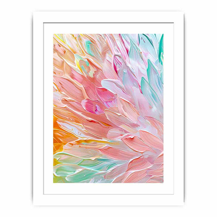 Pastel Strokes Streched canvas