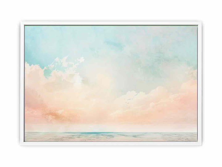 Pastel Seascape Framed Print