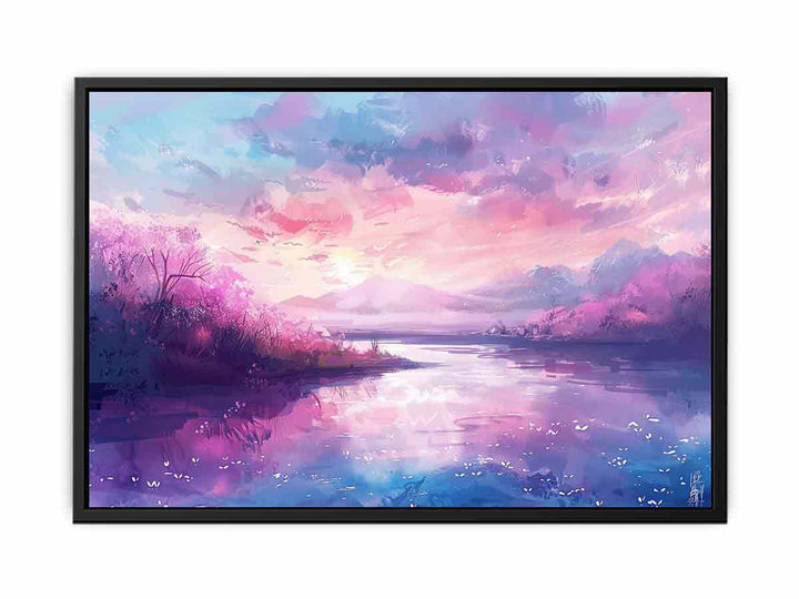 Pastel Lake  Painting