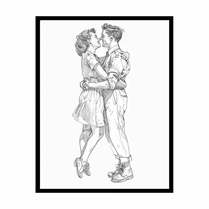 Couple  Kiss   Painting