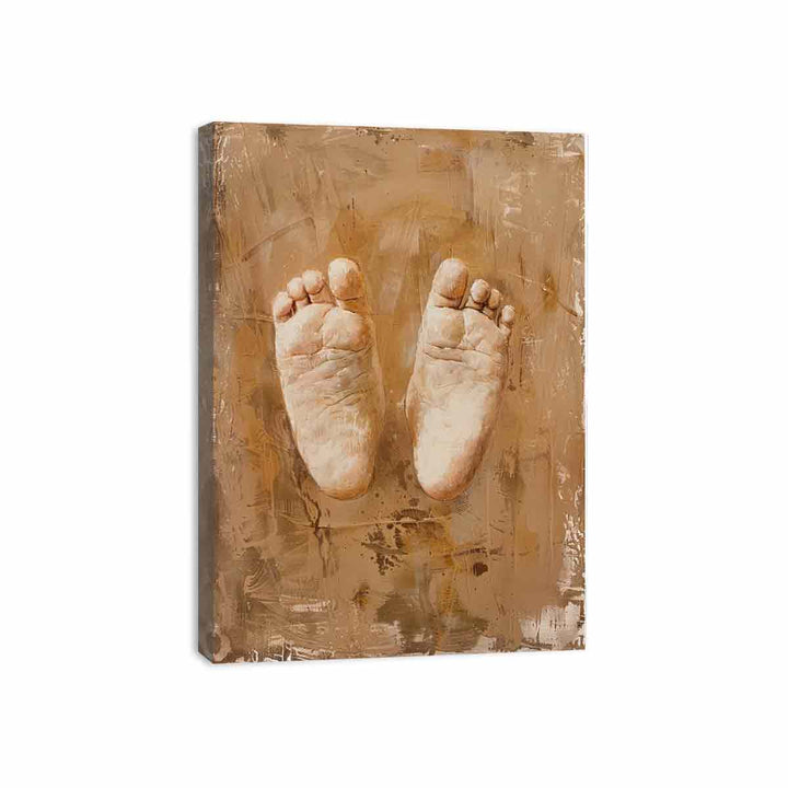 Feet Painting. Canvas Print