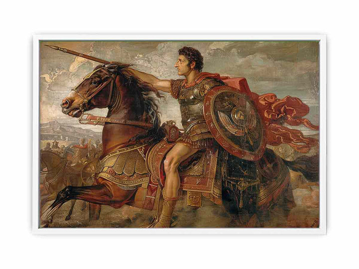 Alexander Riding In Triumph  Framed Print