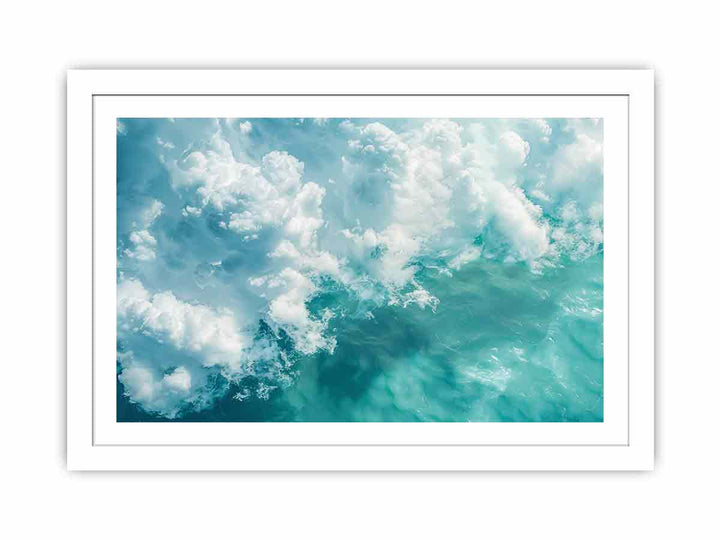 Teal Ocean  Streched canvas