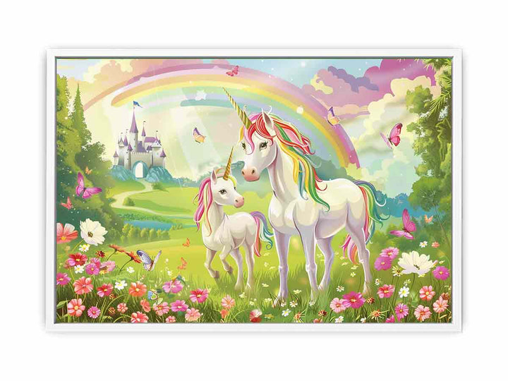 Magestic Unicorns Framed Print