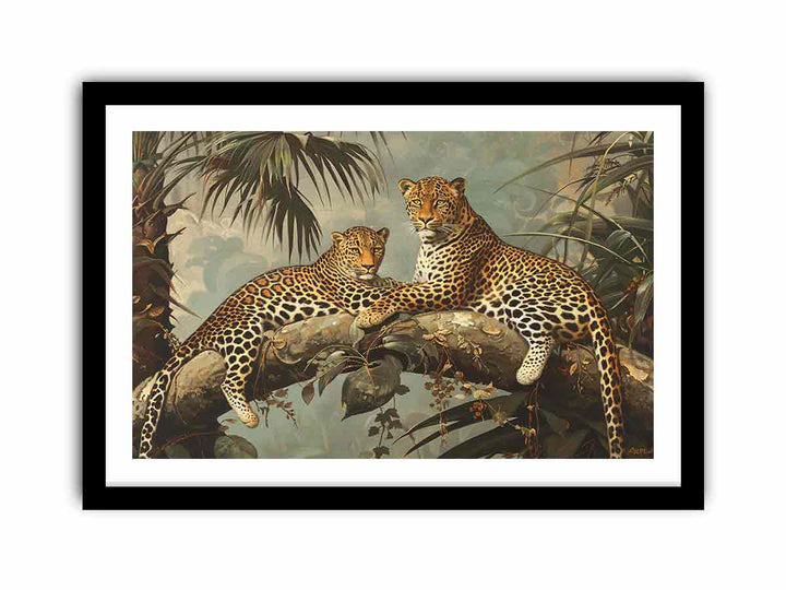 Two Leopards   Art Print