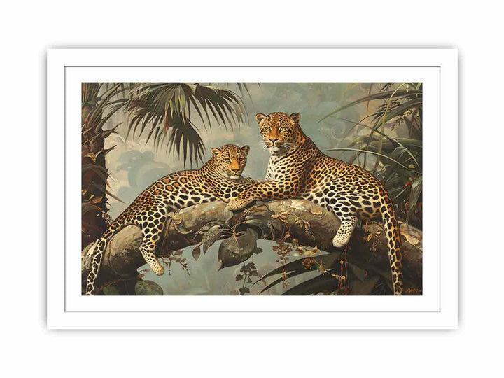 Two Leopards  Streched canvas