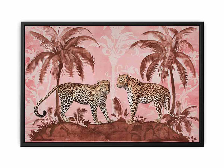 Two Leopards   Painting