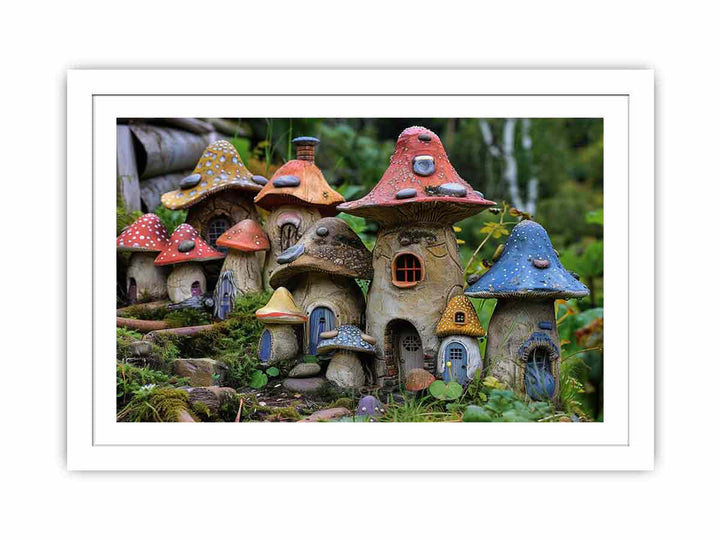 Mushroom House  Streched canvas