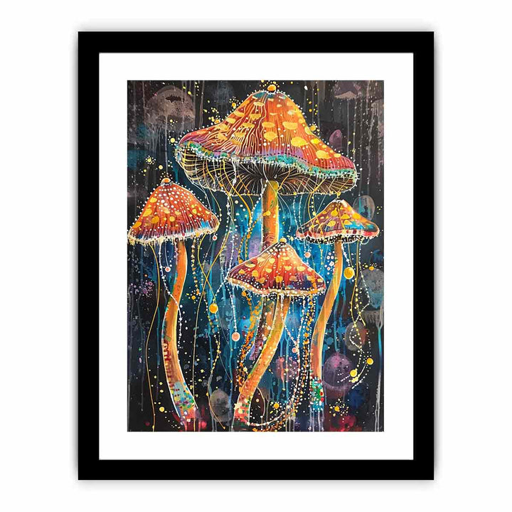 Jellyfish Mushroom  Art Print