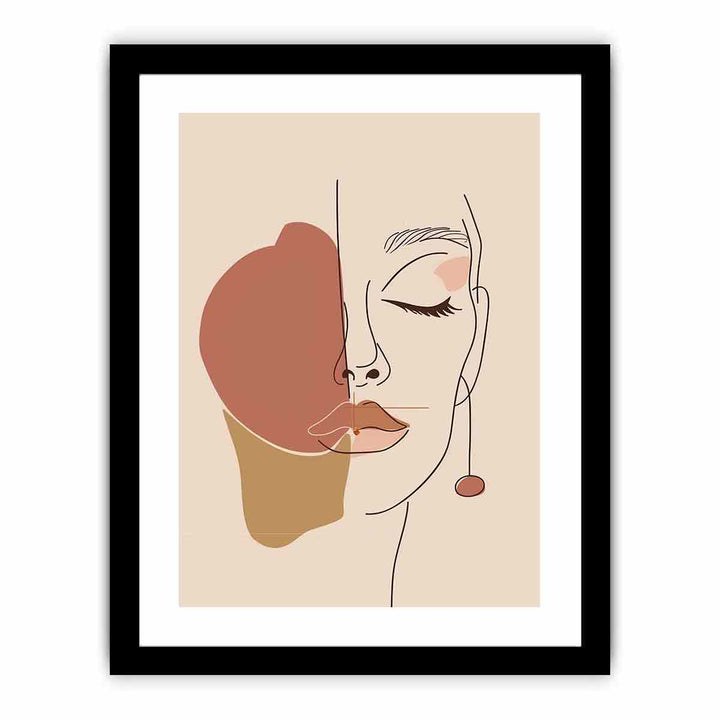 Minimalist Face  Art Print