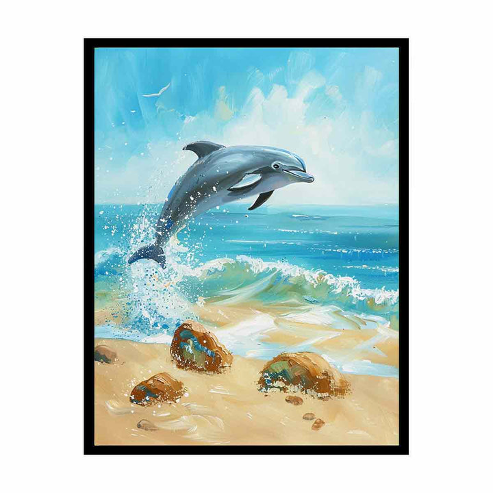 Playful Dolphin  Painting