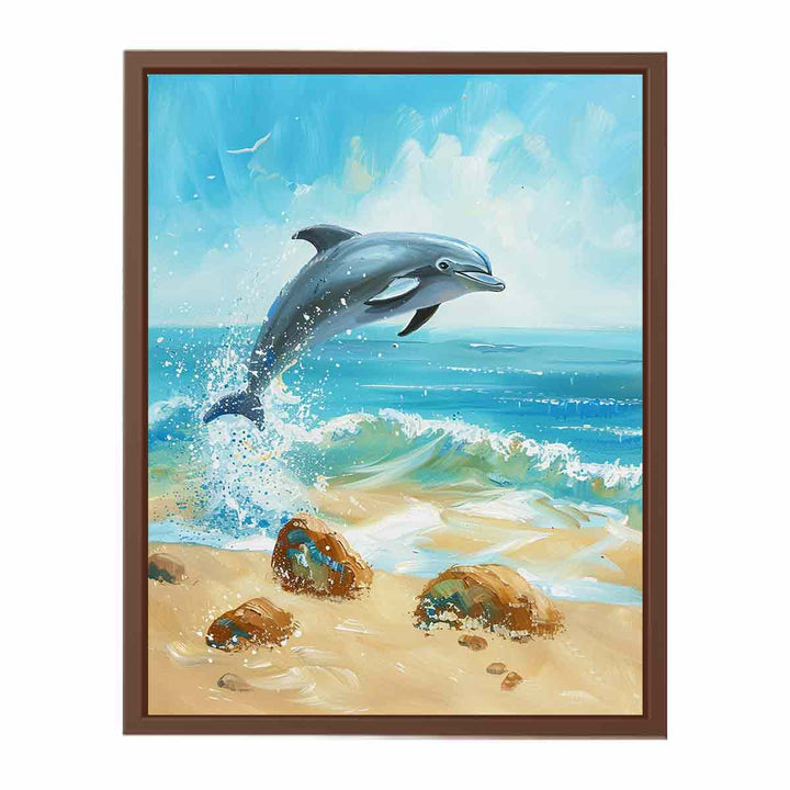 Playful Dolphin  Poster