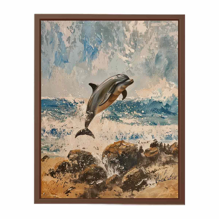 Playful Dolphin  Poster