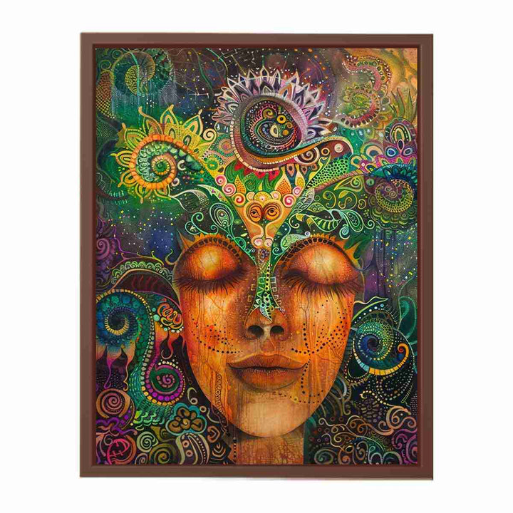 Psychedelic Face  Poster