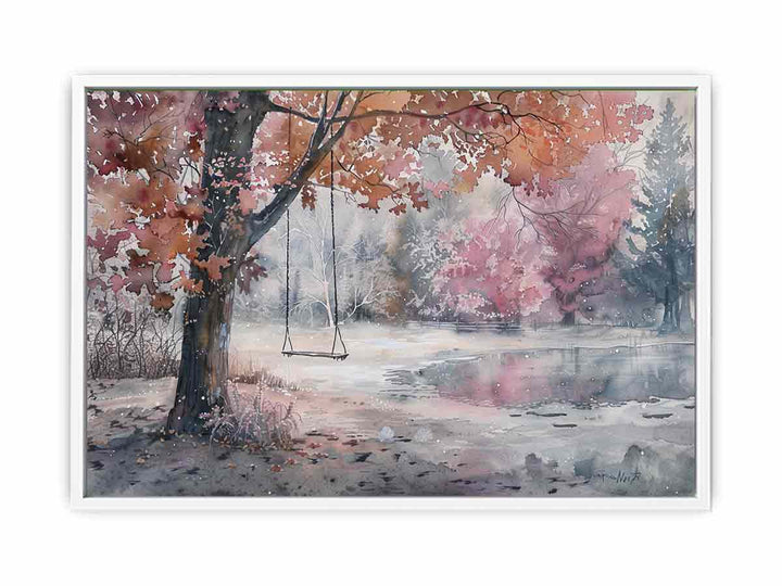 Autumn Swing  Framed Print