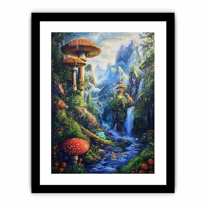 Mushroom Kingdom   Art Print