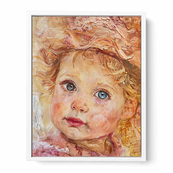 Cute Baby Framed Print