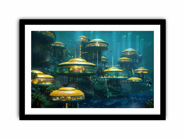 Underwater City  Art Print