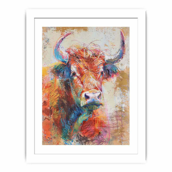 Bull Streched canvas