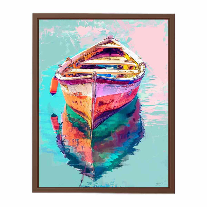 Pastel Boat  Poster