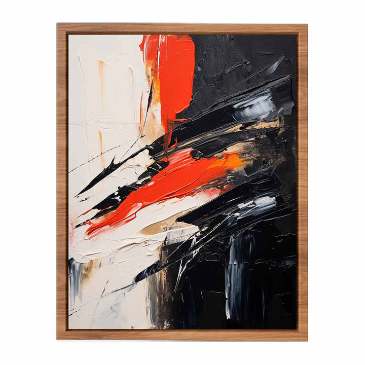 Black Red Abstract Art  Painting