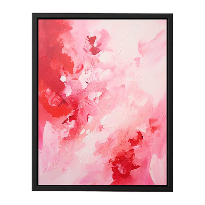 Pink Red Abstract Art 