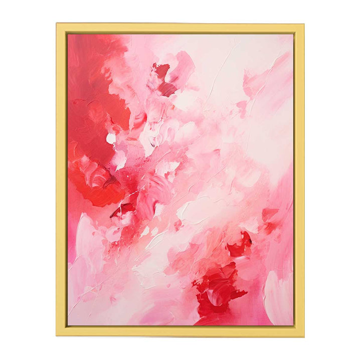 Pink Red Abstract Art  Poster