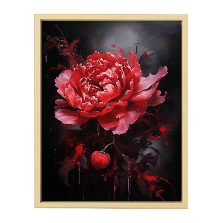 Red flower Painting Framed Print