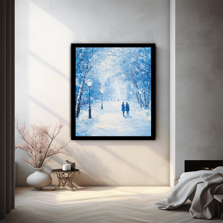 Blue winter Painting 