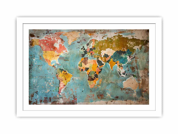 Vintage Map Streched canvas