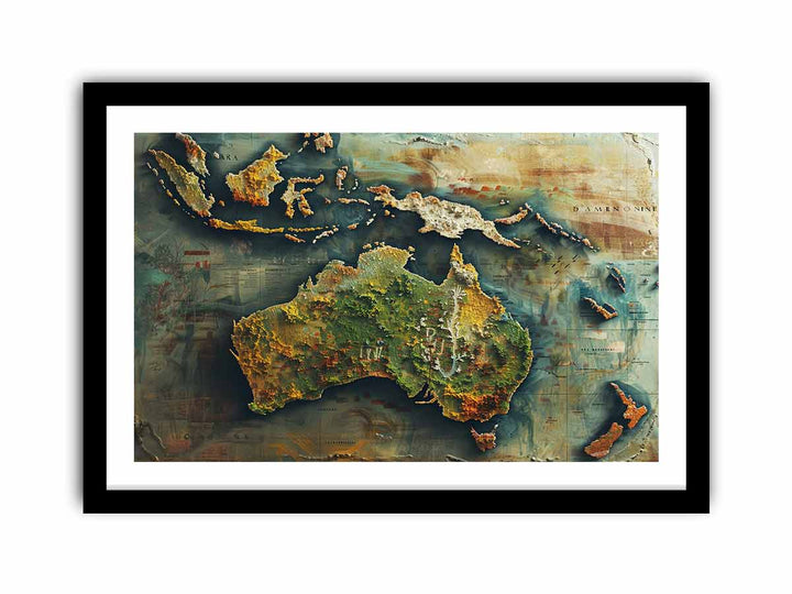 Green Australia  Art Print