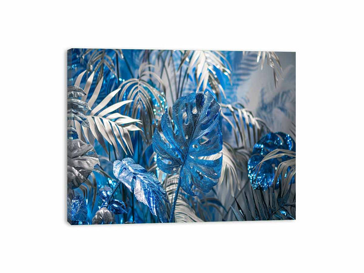 Silver Blue Canvas Print