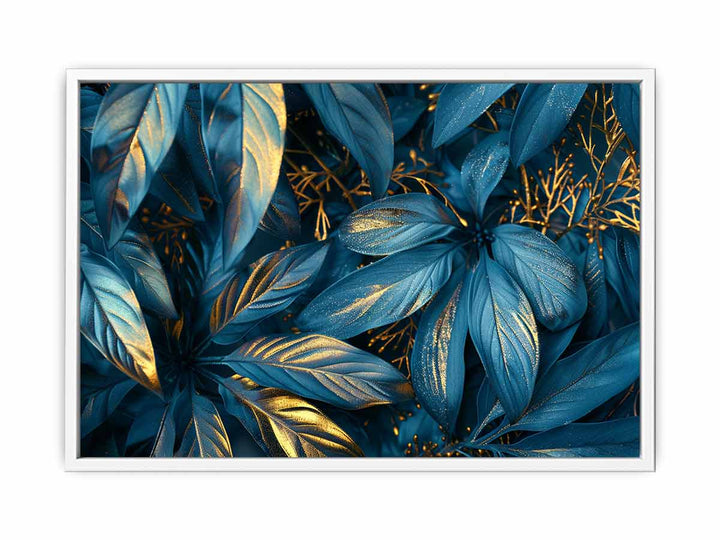 Blue Gold Framed Print