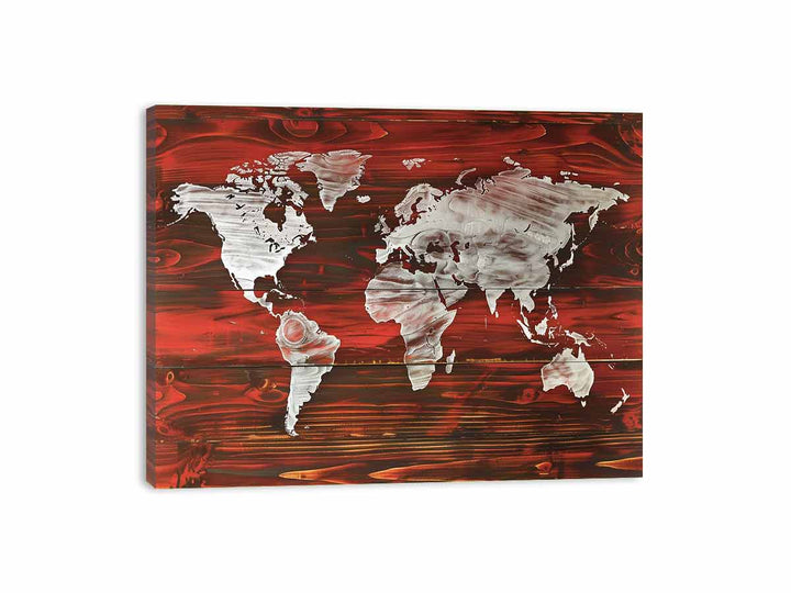 Map World  Canvas Print