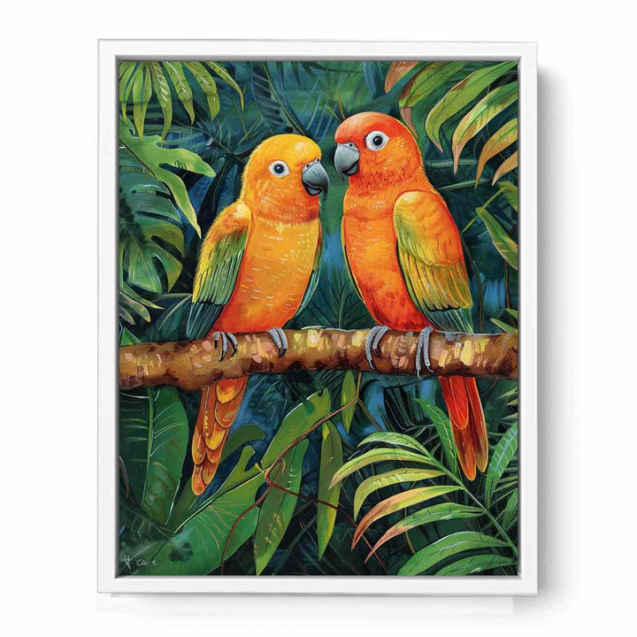 Love Birds  Framed Print