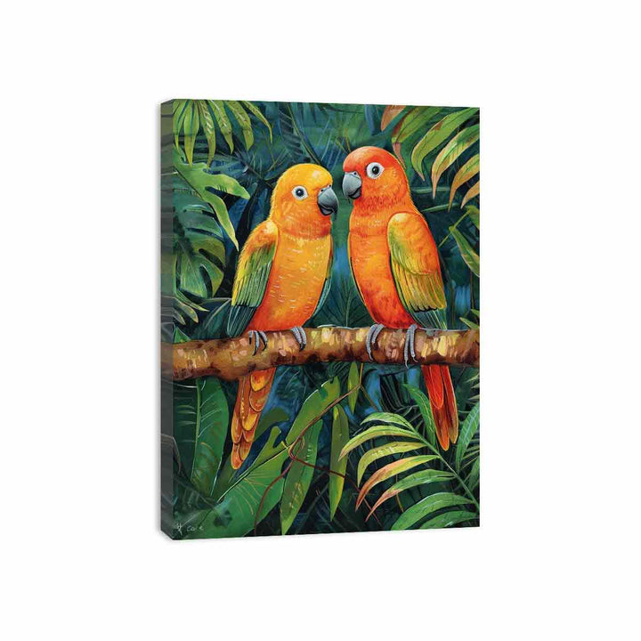 Love Birds  Canvas Print