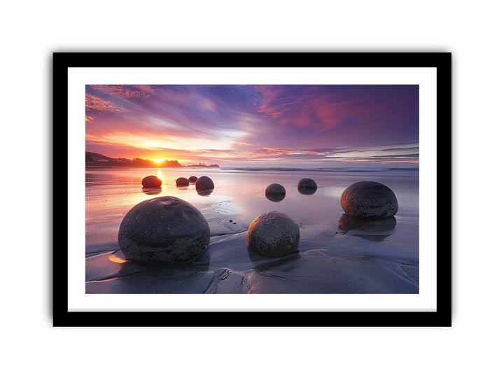 Moeraki Boulders  Art Print