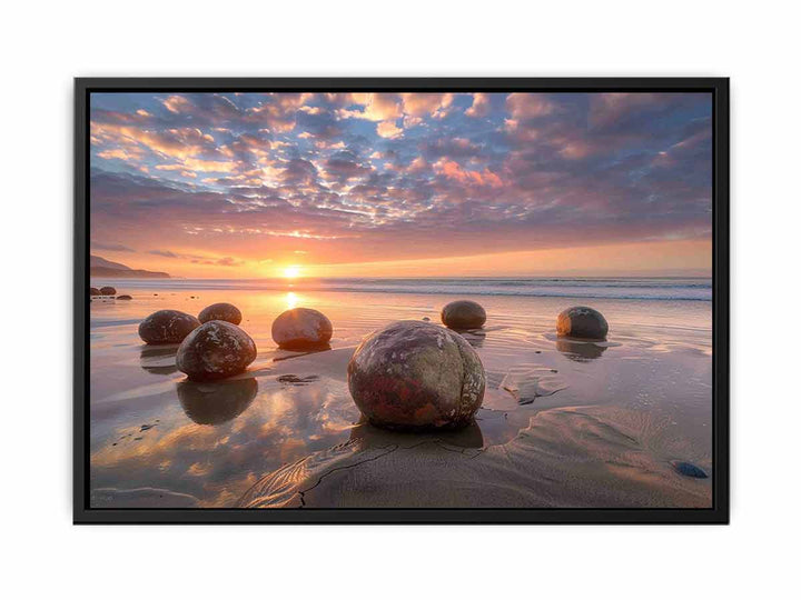 Moeraki Boulders Sunrise  Painting