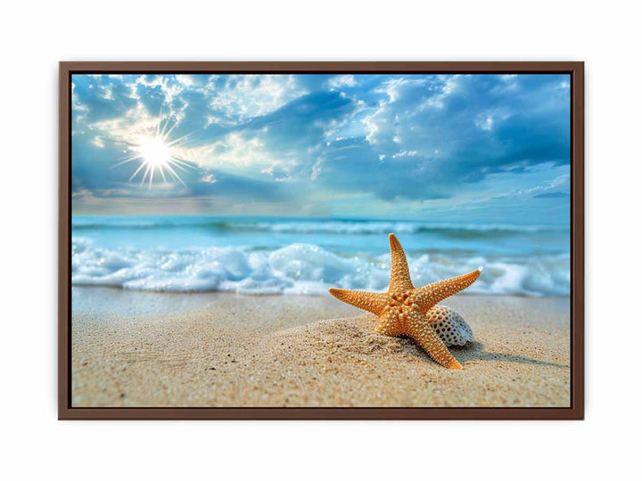 Starfish on Beach   Poster