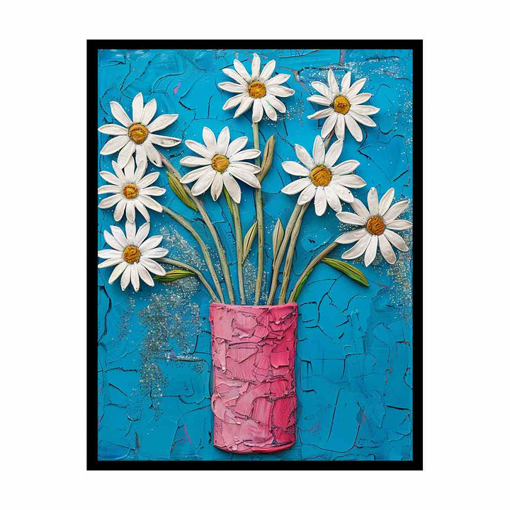 White Daisies   Painting