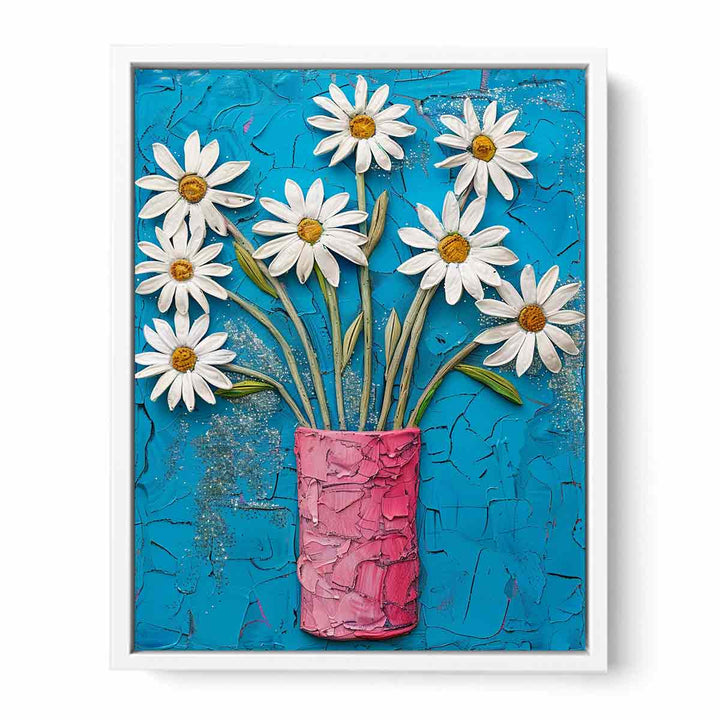 White Daisies  Framed Print