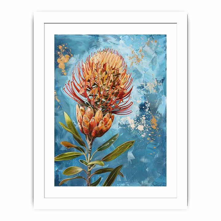 Banksia Flower Streched canvas