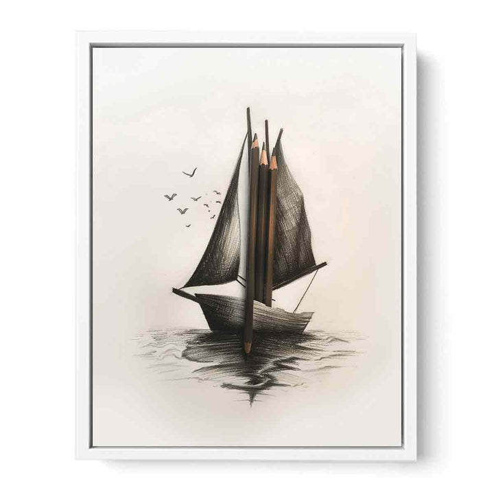 Saling Boat  Framed Print