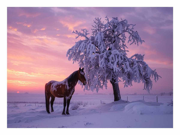 Horse In Winter 