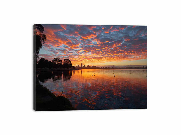 Swan River Canvas Print