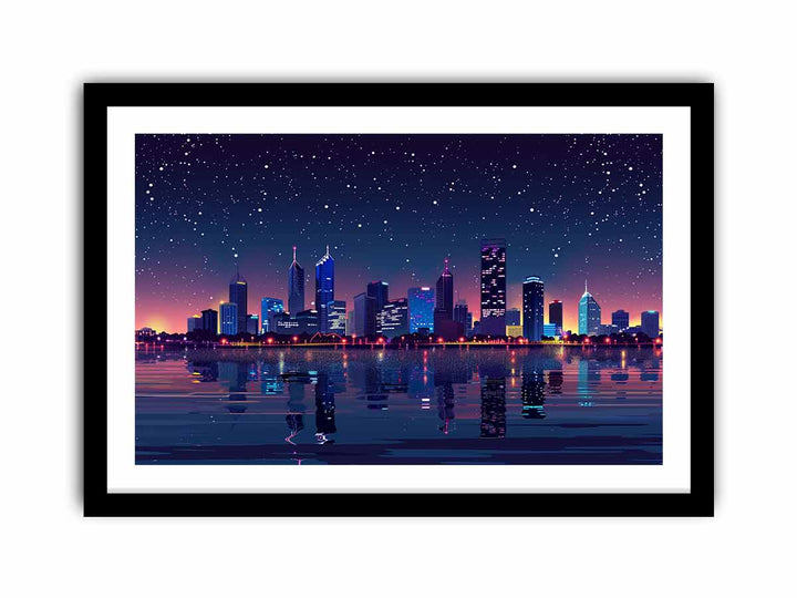 Perth Skyline  Art Print