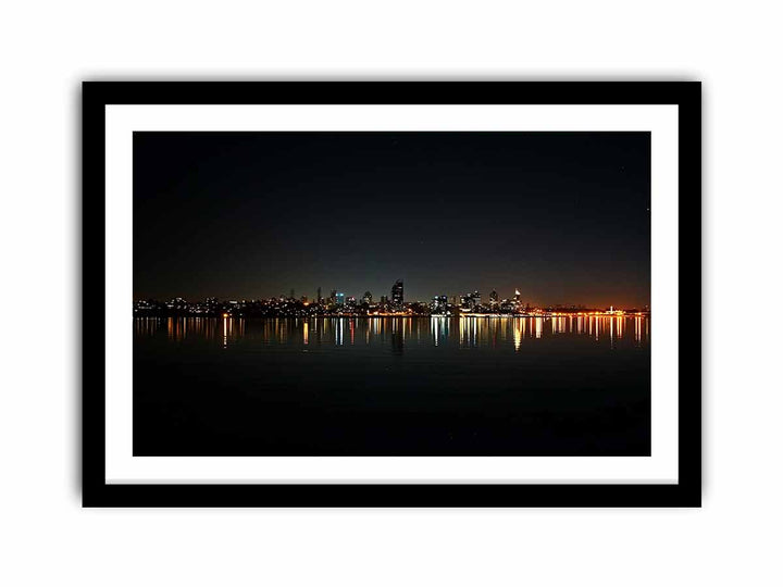 Perth In Night  Art Print