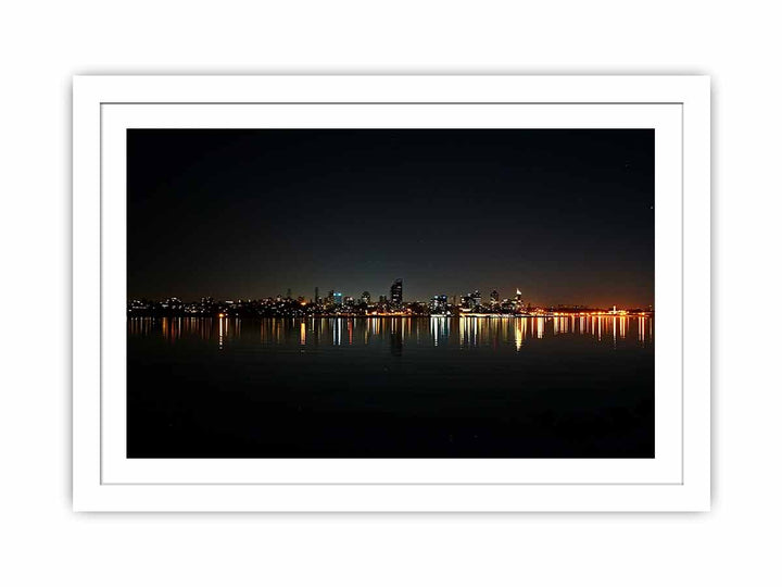 Perth In Night Streched canvas