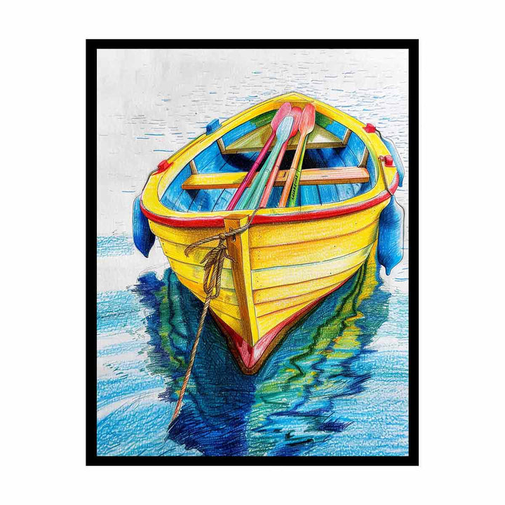 Boat On Shore   Painting