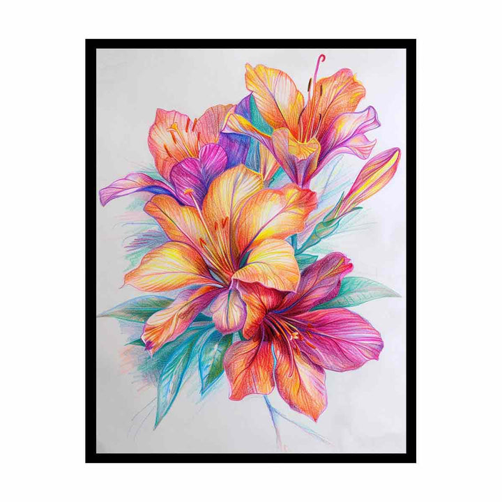 Colorful Flower   Painting